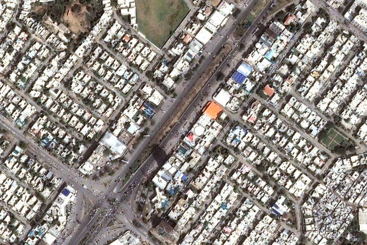 Satellite imagery used for space technology applications in agriculture and environment